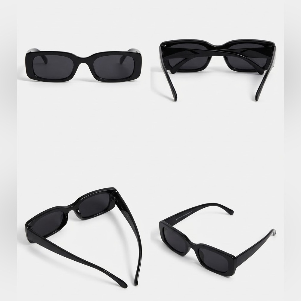 Classic Black Rectangular Sunglasses